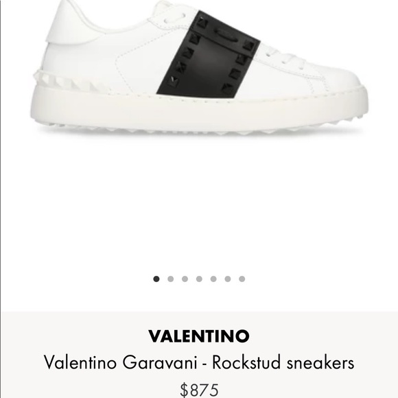 Valentino Rockstud Black and White Sneakers-BNIB - Picture 10 of 10